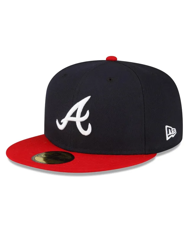 New Era Men's Navy/Red Atlanta Braves Home Authentic Collection On