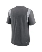 Men's Nike Heather Charcoal Indianapolis Colts Sideline Tonal Logo Performance Player T-shirt