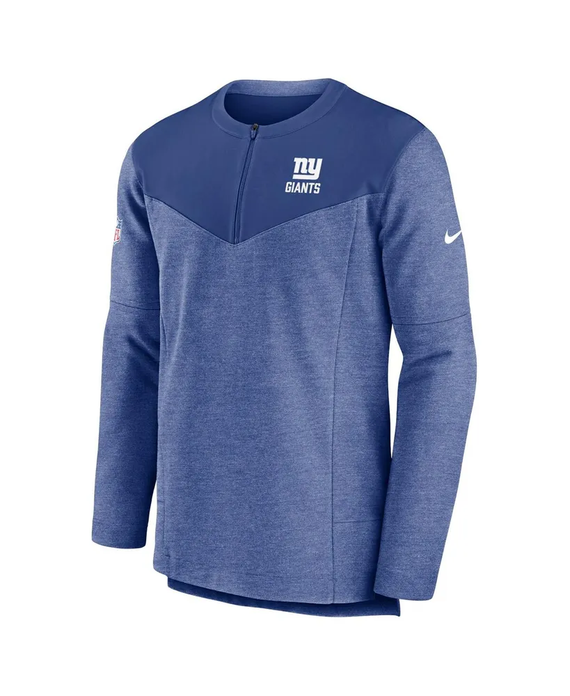 Men's Nike Royal New York Giants Sideline Lockup Performance Quarter-zip Jacket