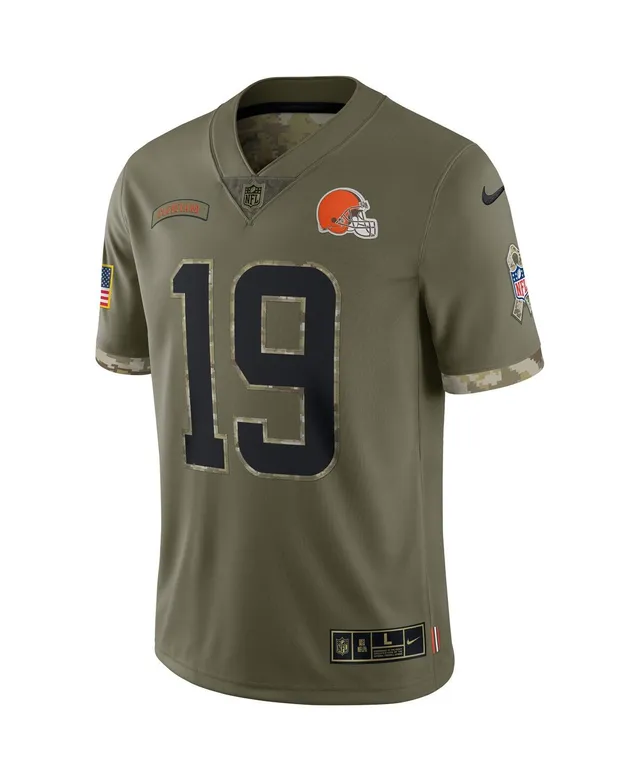 Men's Nike Myles Garrett Olive Cleveland Browns 2022 Salute To