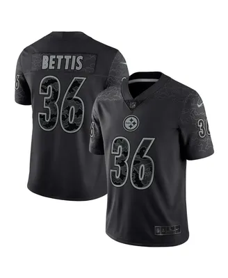 Men's Nike Jerome Bettis Black Pittsburgh Steelers Retired Player Rflctv Limited Jersey