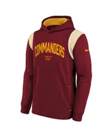 Big Boys Nike Burgundy Washington Commanders Sideline Fleece Performance Pullover Hoodie