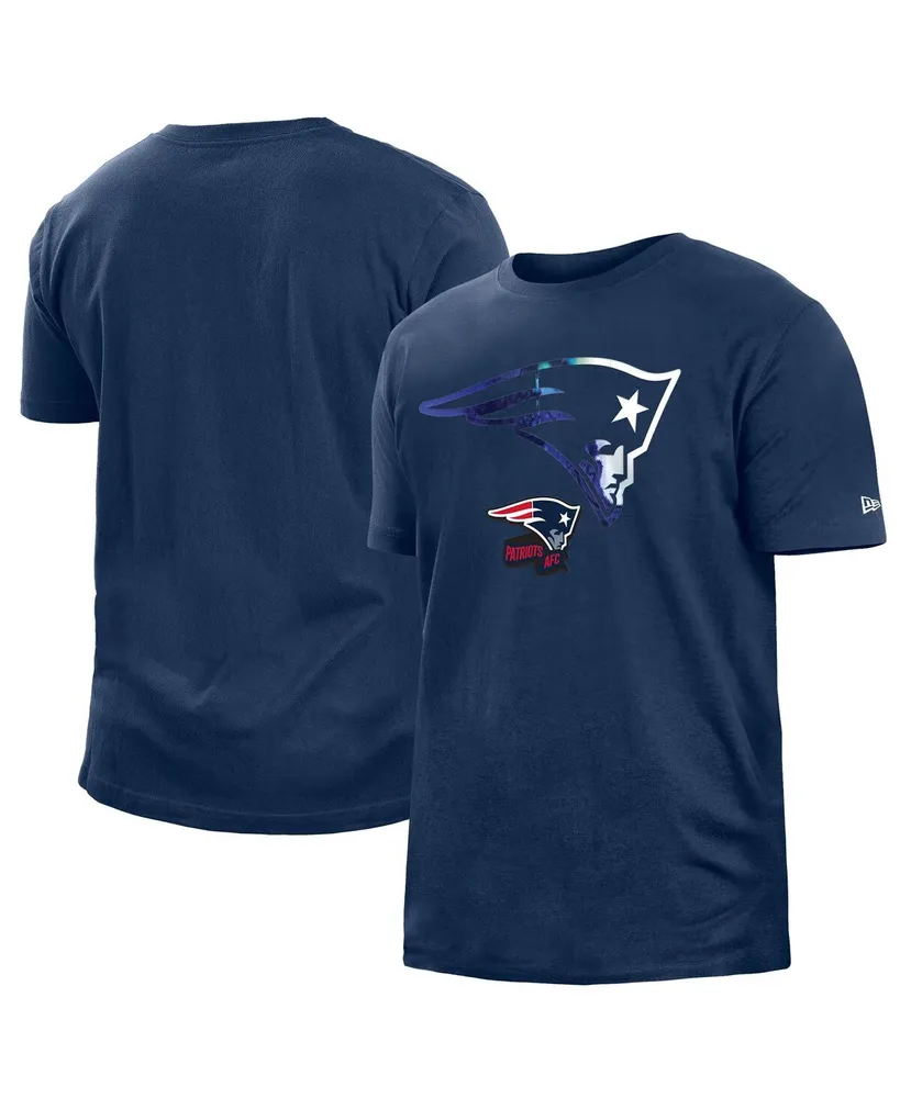 New England Patriots New Era Women's Tie-Dye Long Sleeve T-Shirt - Navy