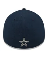 Big Boys and Girls New Era Navy Dallas Cowboys 2022 Sideline Coaches 39THIRTY Flex Hat