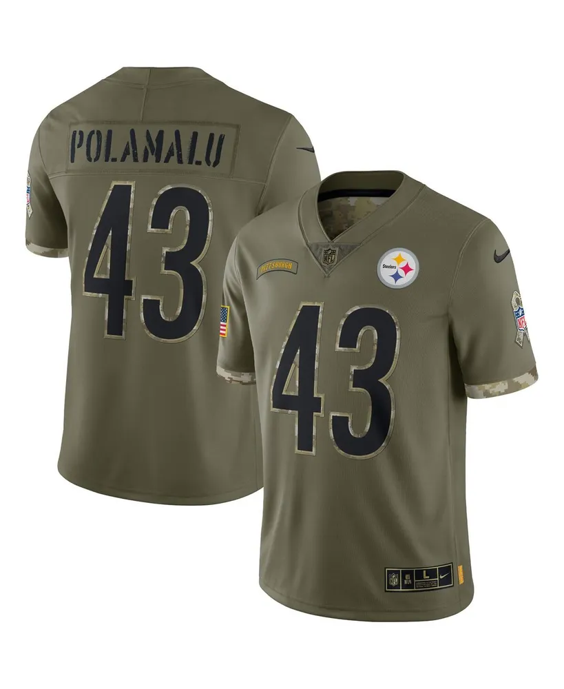 Nike Troy Polamalu Black Pittsburgh Steelers Retired Player Rflctv