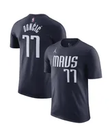 Men's Jordan Luka Doncic Navy Dallas Mavericks 2022/23 Statement Edition Name and Number T-shirt