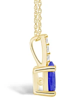 Macy's Tanzanite (/ Ct. t.w.) and Diamond Accent Pendant Necklace