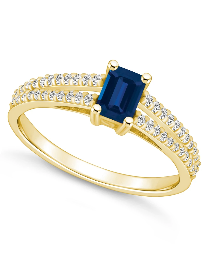 Macy's Sapphire (3/4 Ct. t.w.) and Diamond (1/5 Ring