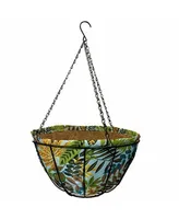 Gardener Select Hanging Basket Fabric Coco Liner, Blue Green