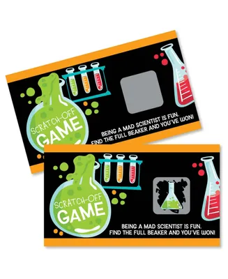 Scientist Lab - Mad Science Party Game Scratch Off Cards - 22 Ct