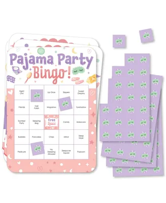 Big Dot of Happiness Pajama Slumber Party - Girls Sleepover Birthday Bingo Game 18 Ct