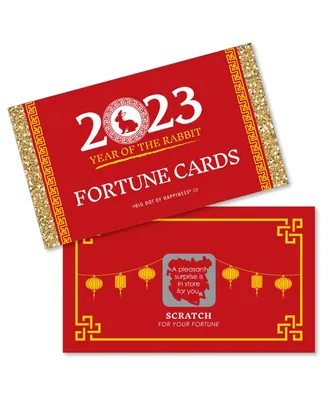 Big Dot of Happiness 2024 Year of the Dragon - Lunar New Year Game Scratch Off Fortune Cards 22 Count