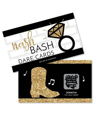 Nash Bash - Nashville Bachelorette Party Game Scratch Off Dare Cards - 22 Count