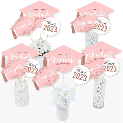 2024 Graduation Decorations Graduation Centerpiece Sticks -    Graduation party decor, Graduation decorations, Graduation table decorations