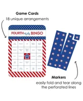 Big Dot of Happiness 4th of July - Bar Bingo Cards and Markers - Independence Day Bingo Game - 18 Ct