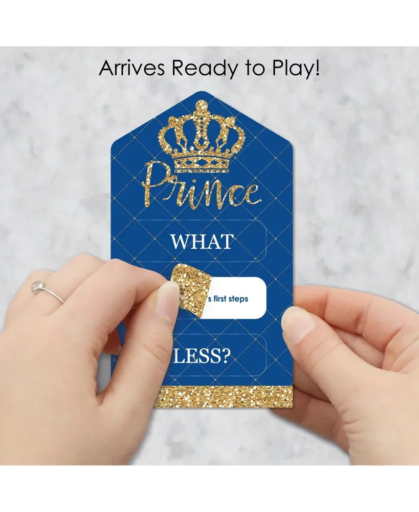 Royal Prince Charming - Party Game Cards - Conversation Starters Pull Tabs 12 Ct