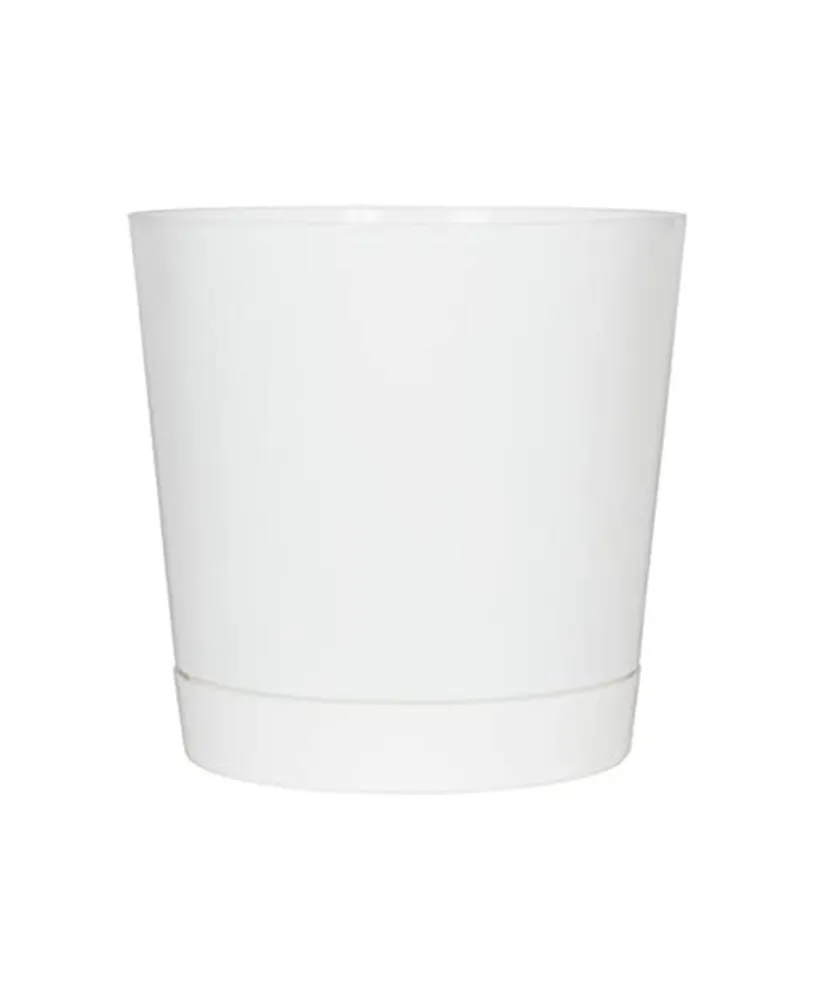 Novelty Full Depth Cylinder Pot, White, 12 Inch