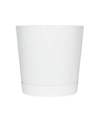 Novelty Full Depth Cylinder Pot, White, 12 Inch