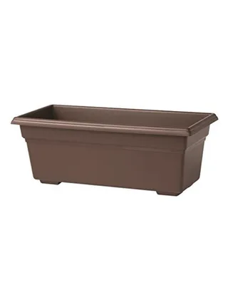 Novelty (#16193) Countryside Flower Box Planter, Brown 18"