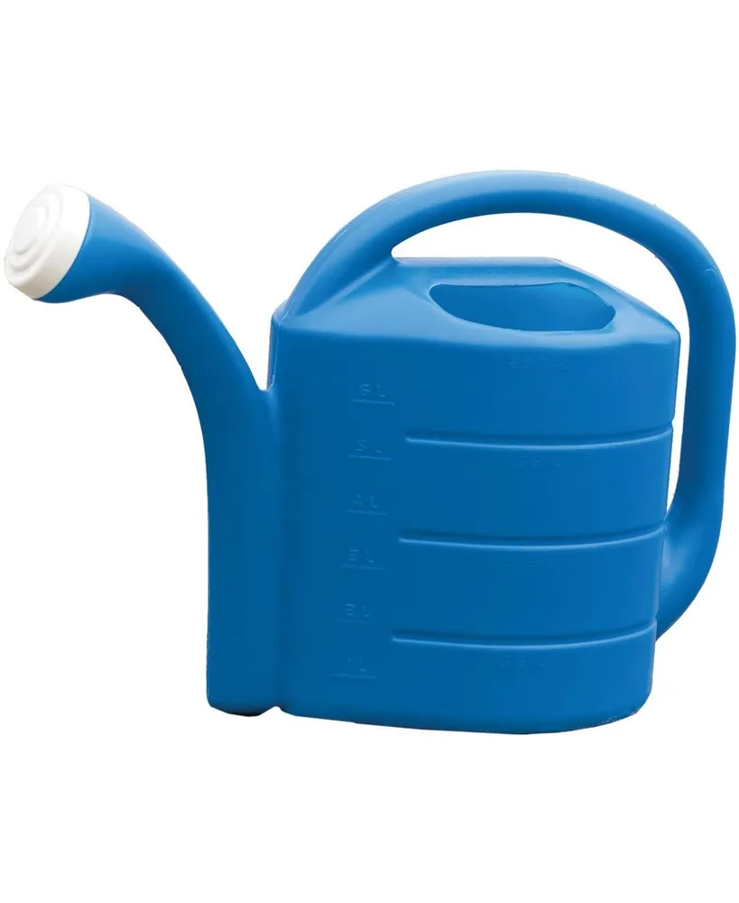 Novelty Deluxe Plastic Watering Can, Bright Blue, 2 Gallons