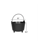 Novelty 48128 Plastic Antique Kettle Planter Black 12 Inch