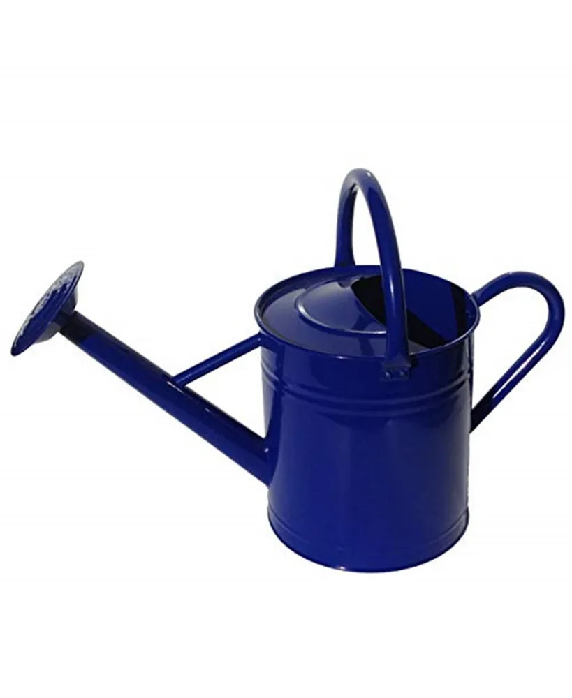 Gardener Select Metal Watering Can, Blue, 1.85 Gallons 7L