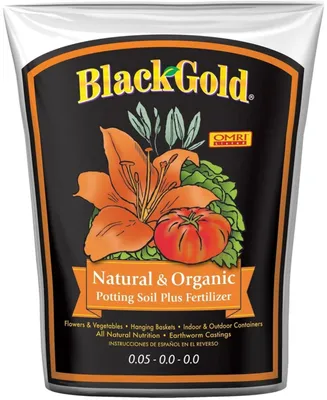 Black Gold GL56714750 Potting Soil Bag, 1.5 Cubic Feet