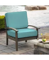 Arden Selections ProFoam EverTru Acrylic Seat Patio Cushion Set Teal