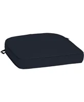 Arden Selections ProFoam Round Back Outdoor Patio Cushion Navy Blue