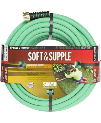 Swan Products Soft and Supple Garden Hose, .62 Inches X 100 Ft