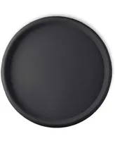 Crescent Garden Universal Round Saucer, Caviar Black, 22in