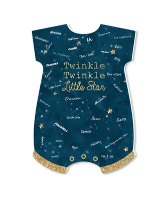 Twinkle Twinkle Little Star - Baby Bodysuit Guest Book Alternative Signature Mat