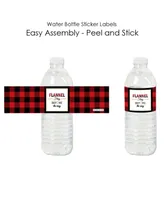 Flannel Fling Before the Ring - Bachelorette Water Bottle Sticker Labels - 20 Ct