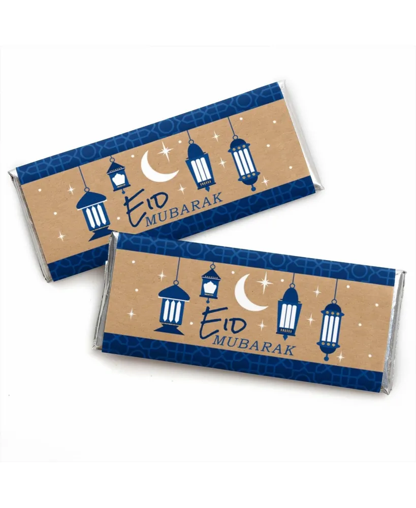 Ramadan - Candy Bar Wrapper Eid Mubarak Favors - Set of 24