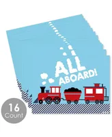 Railroad Party Crossing - Party Table Decorations - Train Party Placemats 16 Ct