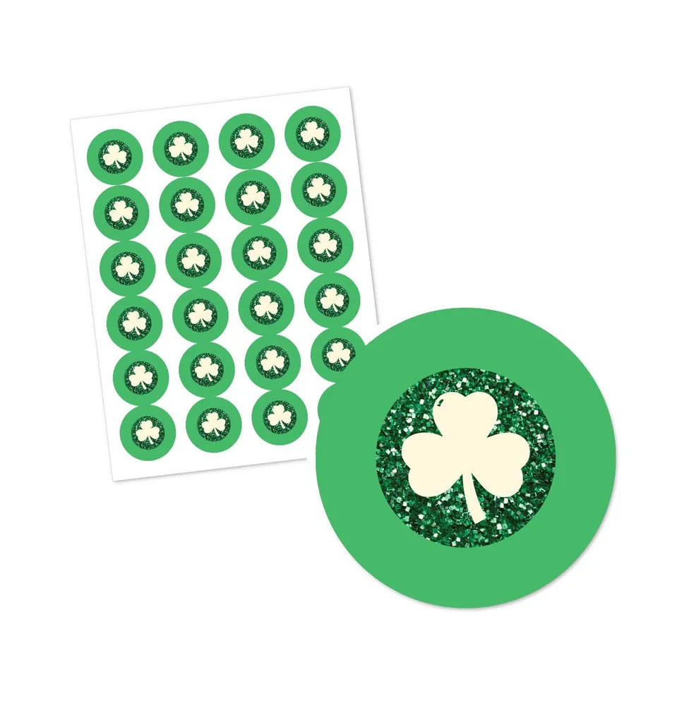 St. Patrick's Day - Saint Patty's Day - Party Circle Sticker Labels - 24 Count