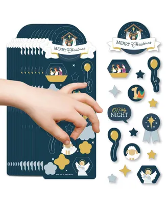 Holy Nativity Religious Christmas Favor Kids Stickers 16 Sheets - 256 Stickers