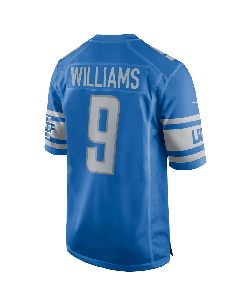 Men's Nike Jameson Williams Blue Detroit Lions 2022 Nfl Draft First Round Pick Player Game Jersey