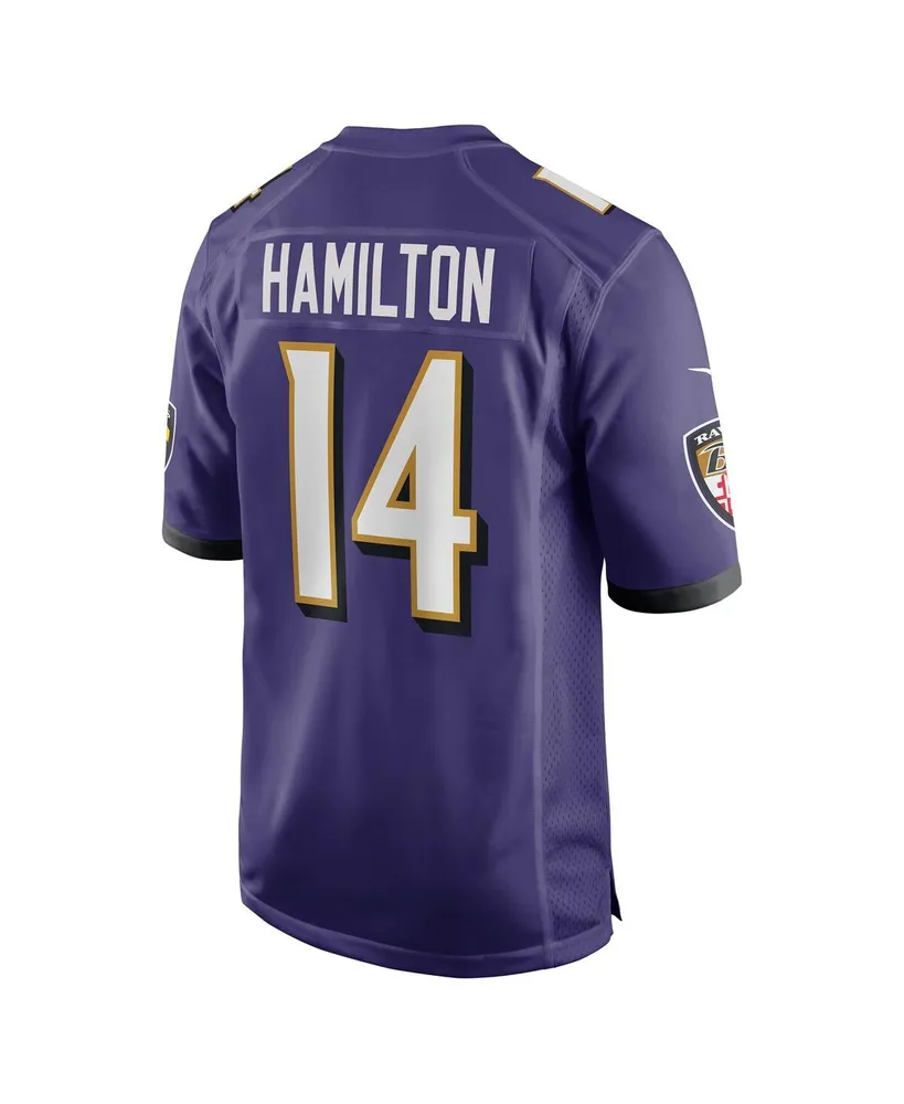 Men's Nike Kyle Hamilton Purple Baltimore Ravens 2022 Nfl Draft First Round Pick Game Jersey