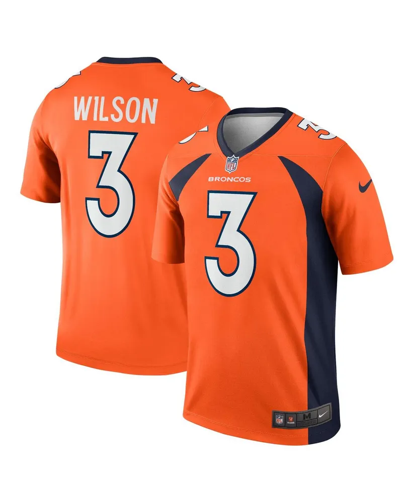 Men's Nike Russell Wilson Orange Denver Broncos Legend Jersey