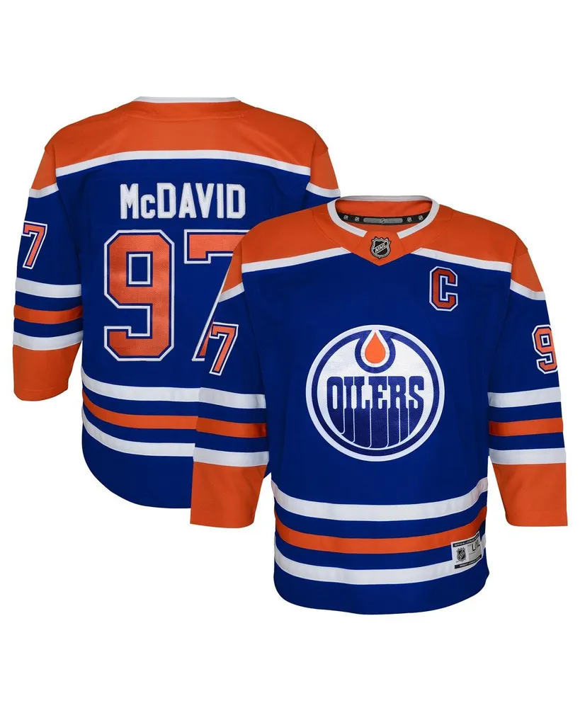 Big Boys Connor McDavid Royal Edmonton Oilers Home Premier Player Jersey