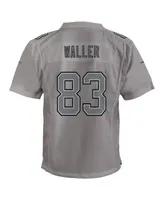 Big Boys Nike Darren Waller Gray Las Vegas Raiders Atmosphere Game Jersey