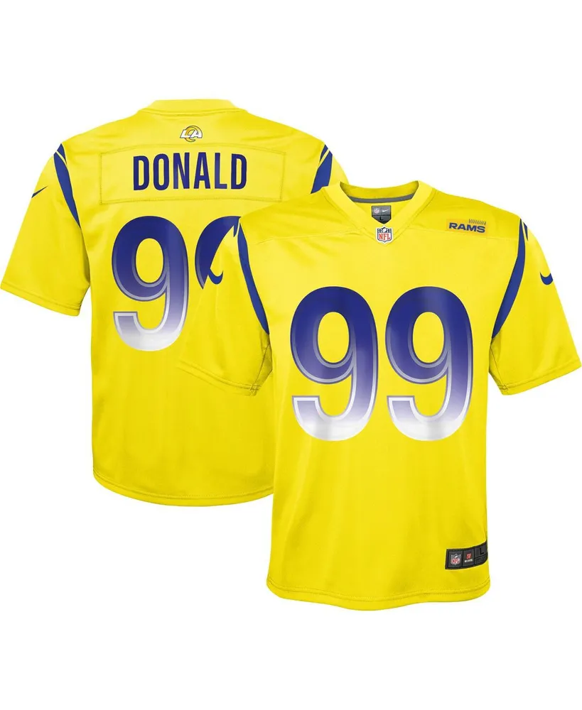 Big Boys Nike Aaron Donald Gold Los Angeles Rams Inverted Game Jersey