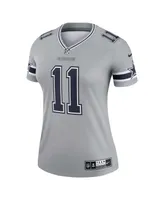 Women's Nike Micah Parsons Silver Dallas Cowboys Inverted Legend Jersey