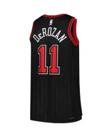 Men's and Women's Jordan DeMar DeRozan Black Chicago Bulls Swingman Jersey - Statement Edition