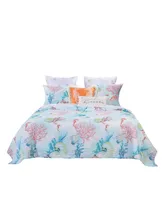 Greenland Home Fashions Sarasota Quilt Set, 3-Piece Full - Queen