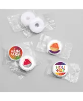 Holi Hai - Festival of Colors Party Round Candy Sticker Favors - 1 sheet of 108