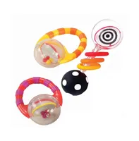 Kaplan Early Learning Baby Grasp & Explore Textured Rattle Set