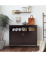 Costway Modern Kitchen Storage 36" Height Cabinet Buffet Server Table