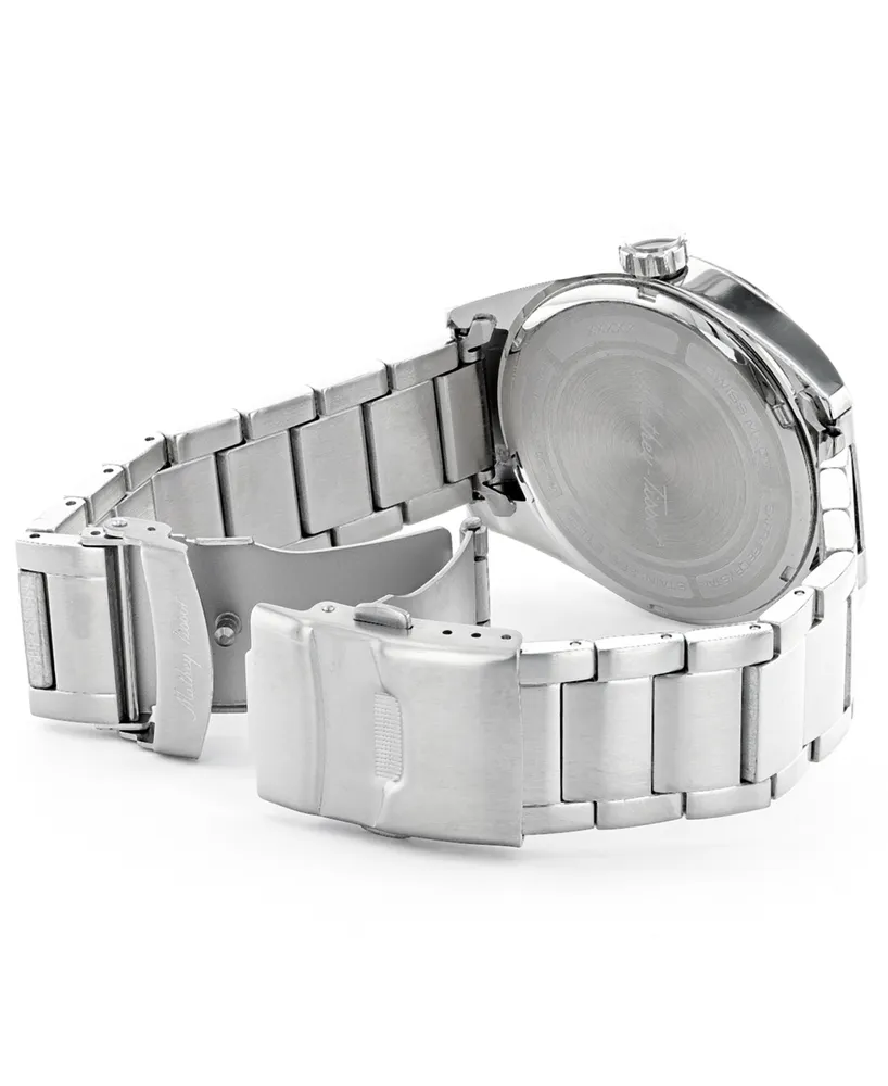 Mathey-Tissot Men's Ranger Collection Three Hand Stainless Steel Bracelet Watch, 42mm